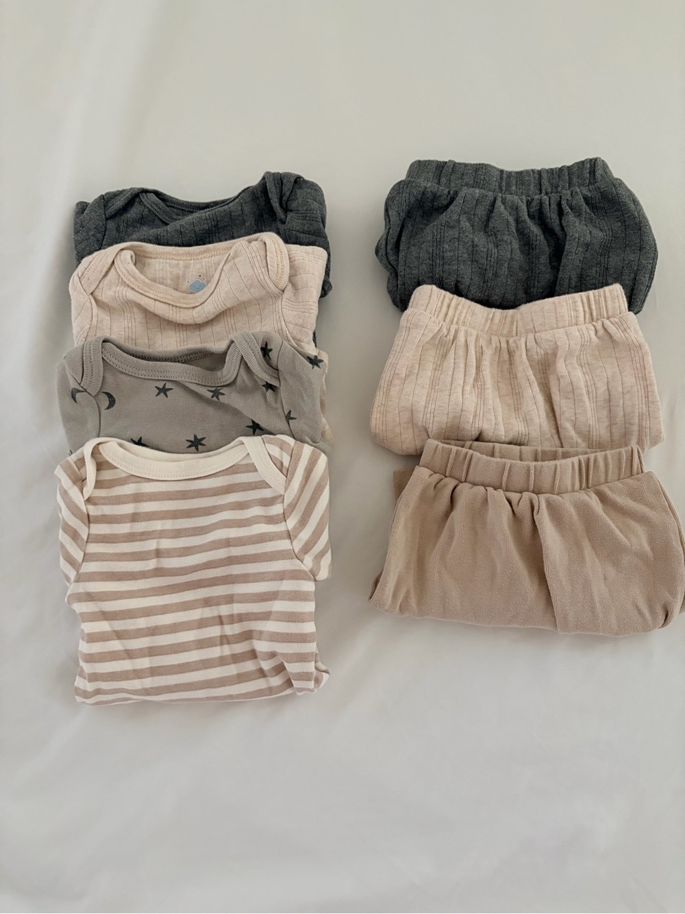 Cloud island size newborn onesies and bottoms/pants